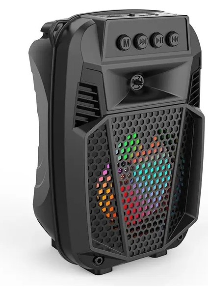 ZQS1430 Rgb Ledli 4 Inç Bluetooth Hoparlör