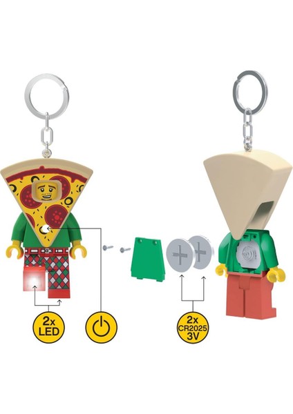 Ledlite 4006036 Iconic Pizza Guy Costume LED Key Chain indirimleri