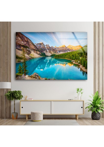 Doğa Manzarası Cam Duvar Tablosu