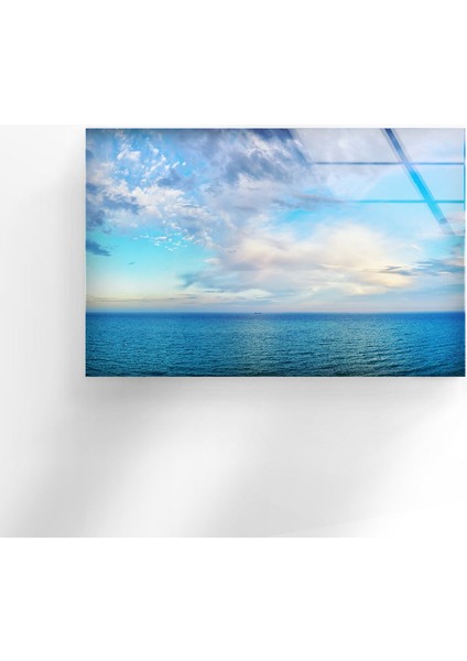 Güzel Deniz Manzarası Temperli Cam Duvar Tablosu fırsatları
