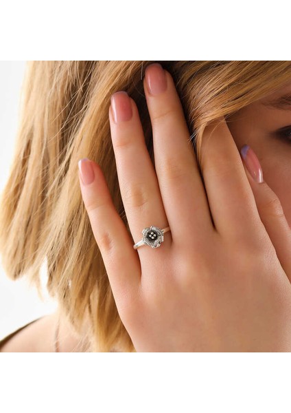 Gümüş Gül Kadın Yüzük SL6031 fiyatları