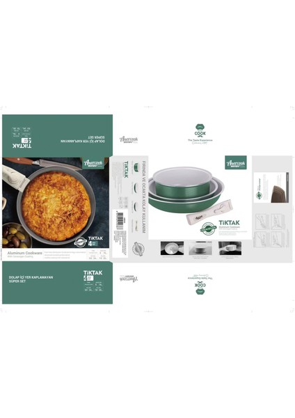 Amercook Bondy 4 Parça Pişirme Seti indirimleri