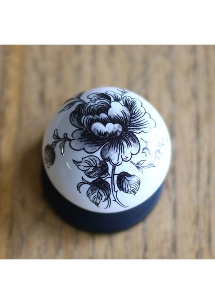 Gül Gerçek Porselen Düğme Kulplar Mobilya Mutfak Dolabı Çekmece Dolap Kapak Kulpu Kulbu Siyah fiyatları