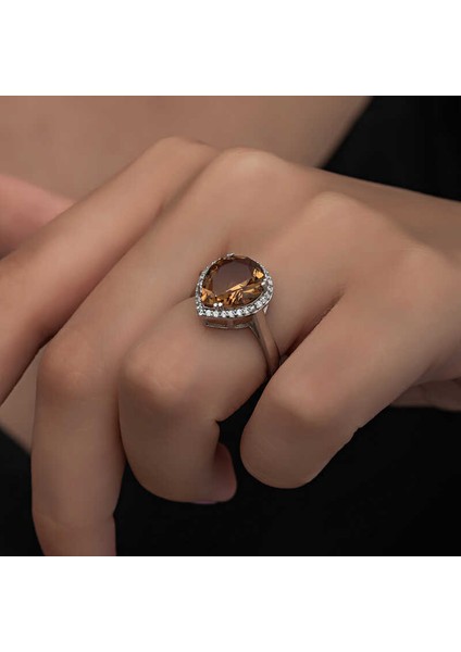 Gümüş Zultanit Damla Kadın Yüzük SL6277 fırsatları