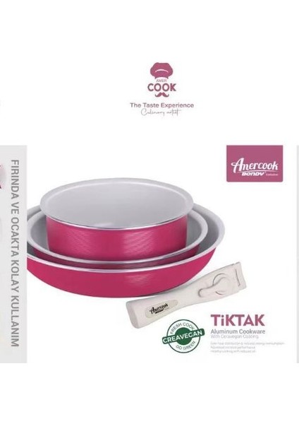 Amercook Bondy 4 Parça Pişirme Seti