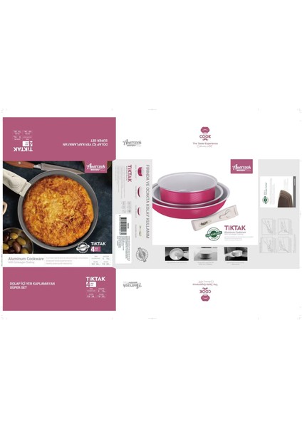 Amercook Bondy 4 Parça Pişirme Seti fiyatları
