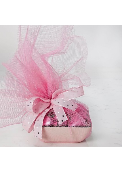 Sevgiliye Beyaz Kase Yaldızlı Çikolata