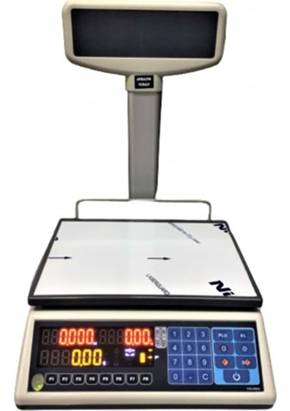 TEL030B1 Düz Kefe 30 kg Boyunlu Terazi
