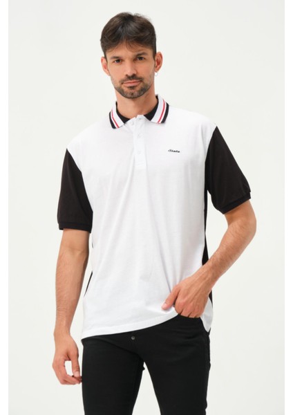 Polo State Erkek Çift Renk Polo Yaka T-Shirt Siyah