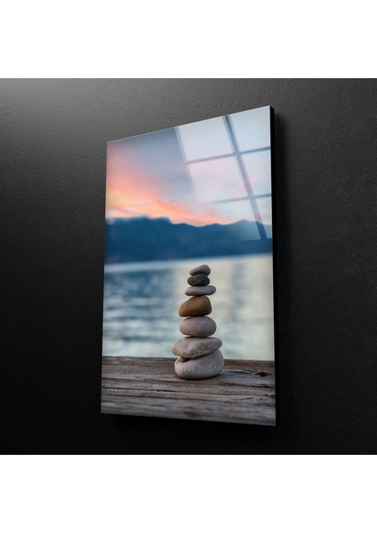Dengeli Taşlar Temperli Cam Duvar Tablosu fırsatları