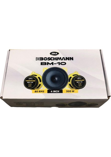 BM-110 4" Max 500W 80W Rms 10 Cm Oto Mıdrange