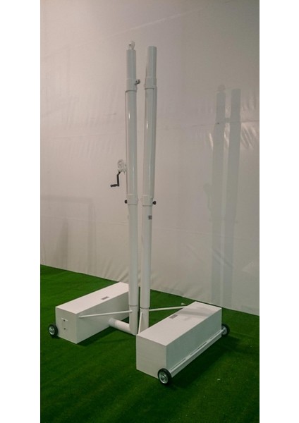 Seyyar Diamond Voleybol Direği Metal Yükseklik Ayarlı Ağırlık Hazneli