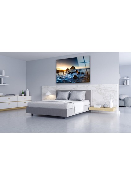 Gün Batımı Manzarası Temperli Cam Duvar Tablosu fırsatları