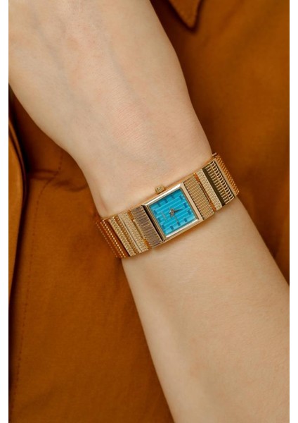 Noi Mavi Kadran Gold Kordon Kadın Kol Saat