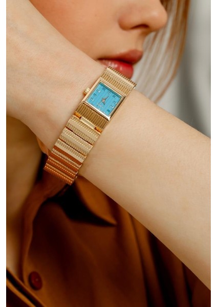 Noi Mavi Kadran Gold Kordon Kadın Kol Saat modelleri