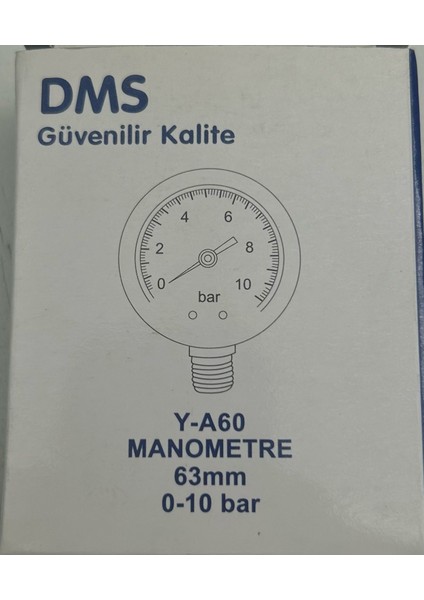 Dms Manometre 0-10 Bar