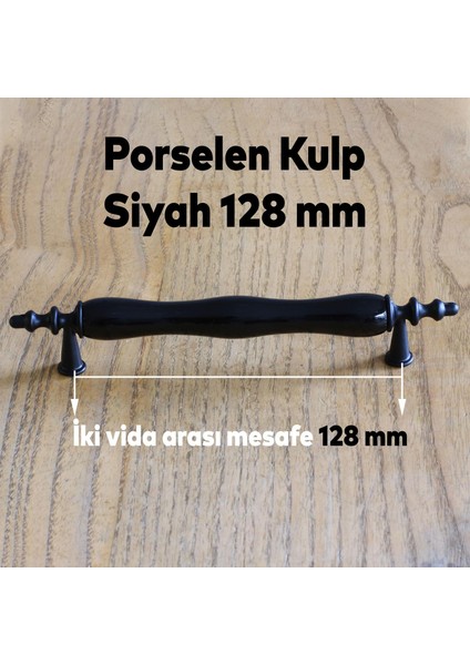 Gül Gerçek Porselen Siyah 128 mm Kulplar Mobilya Mutfak Dolabı Çekmece Dolap Kapak Kulpu Kulbu modelleri