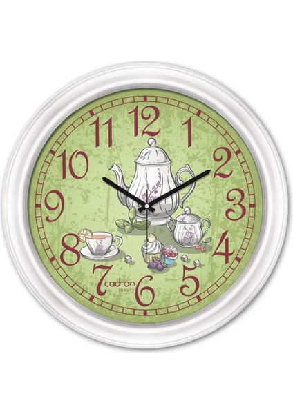 Tekno Trust Luxury Dekoratif Camlı Mutfak Duvar Saati CDX143