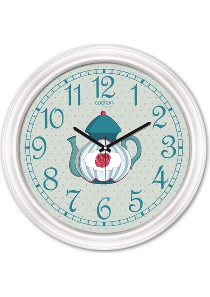 Tekno Trust Luxury Dekoratif Camlı Mutfak Duvar Saati CDX290