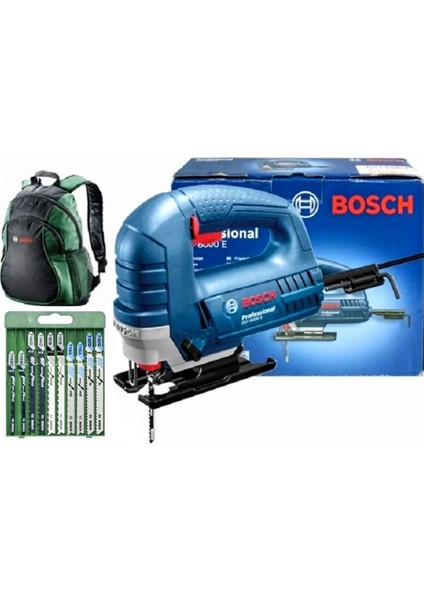 Gst 8000 E Dekupaj Testere Bosch 10'lu Uç ve Sırt Çantası