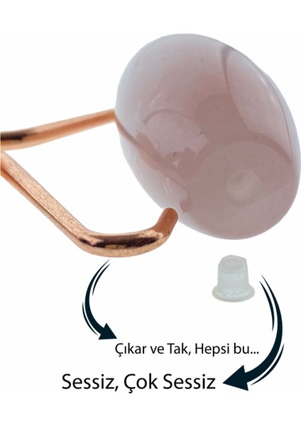 Tekno Trust Pembe Kuvars Roller Pembe Quartz Kalp Guasha Yüz Masaj Aleti Keseli Masaj Seti Doğal Taş