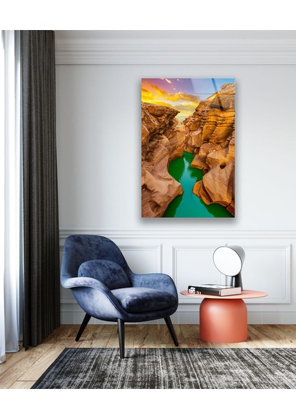 Kanyon Temperli Cam Duvar Tablosu indirimleri