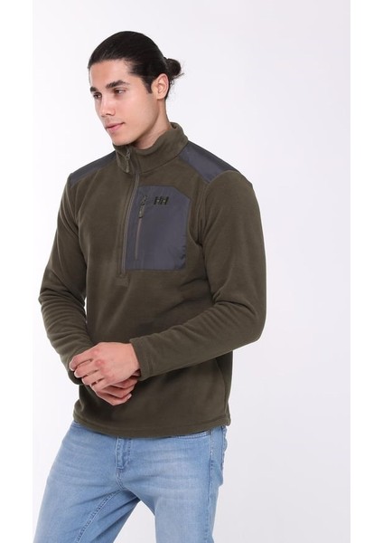 Block Halfzip Polar Utility Green