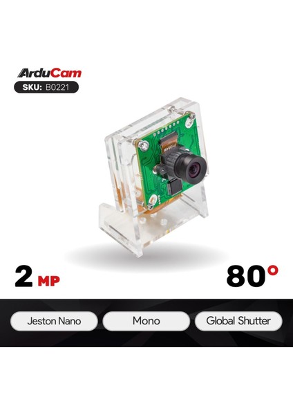 2mp OV2311 Global Shutter M12 Montajlı Noır Kamera