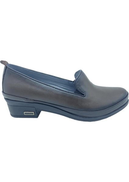 24553 Kadın Deri Comfort Ayakkabı Kahve