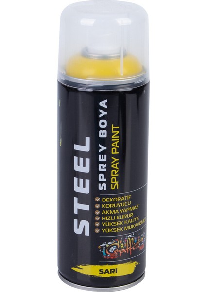 Steel Sprey Boya Sarı 400 ml