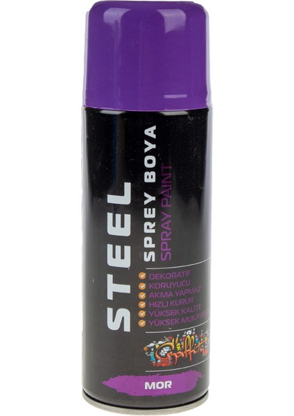 Steel Sprey Boya Mor 400 ml