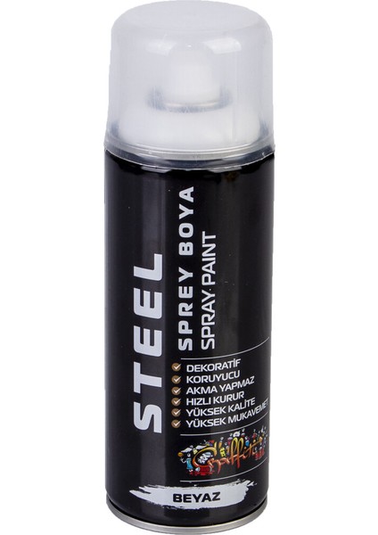 Steel Sprey Boya Beyaz 400 ml