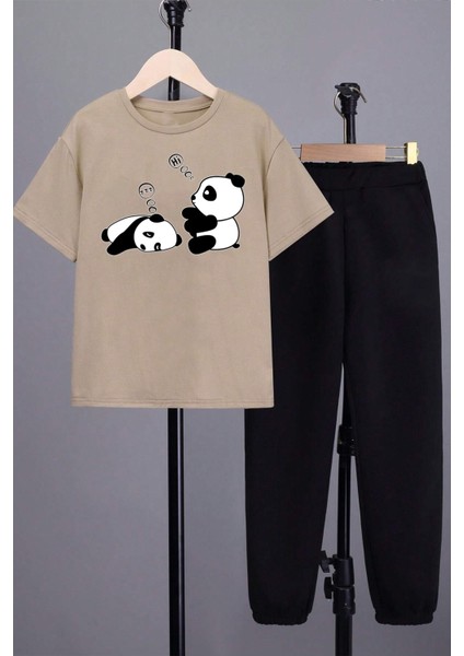 Only Trend Wear Çocuk Sleep Panda Alt - Üst Eşofman Takımı