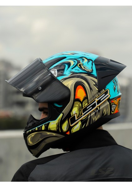 Rapıd 2 Race Neo Mavi-Mor Kask