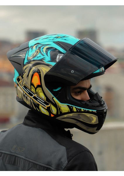 Rapıd 2 Race Neo Mavi-Mor Kask