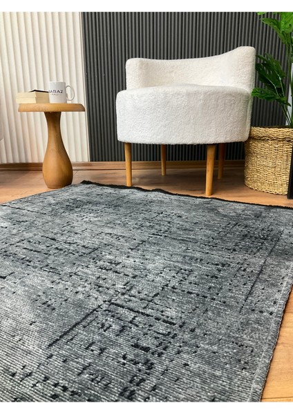 Şönil Dokuma Kayma Yapmaz Makinede Yıkanabilir Leke Tutmaz Kesme Bohem Kilim Antrasit 2 modelleri