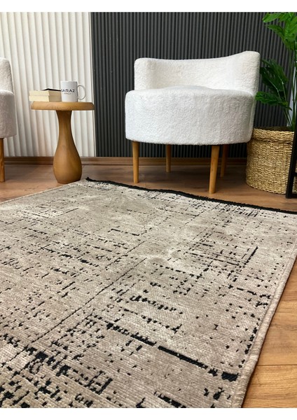 Şönil Dokuma Kayma Yapmaz Makinede Yıkanabilir Leke Tutmaz Kesme Bohem Kilim Vizon 2 modelleri