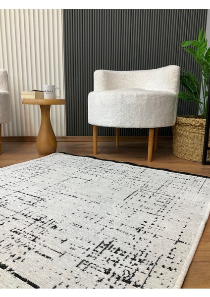 Şönil Dokuma Kayma Yapmaz Makinede Yıkanabilir Leke Tutmaz Kesme Bohem Kilim Krem 2 modelleri