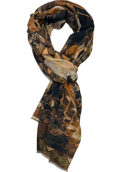 Ludlow Style Kahverengi Italyan Modal Kaşkol MDL31