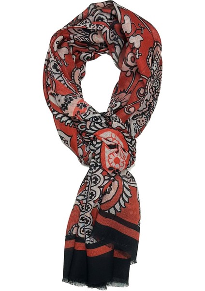 Cherry Style Kırmızı Italyan Modal Kaşkol MDL39
