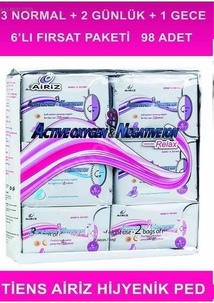 Airiz Yenilikçi Kadın Pedi %100 Saf Pamuk fiyatları