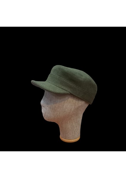 Kışlık Kastro Model Şapka Kaşe Kumaş Füme Renk Ayarlanabir