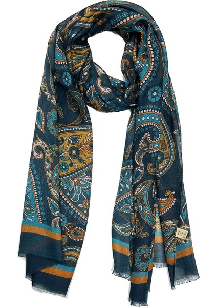 Beekman Style Yeşil - Bej Italyan Modal Kaşkol MDL19 modelleri