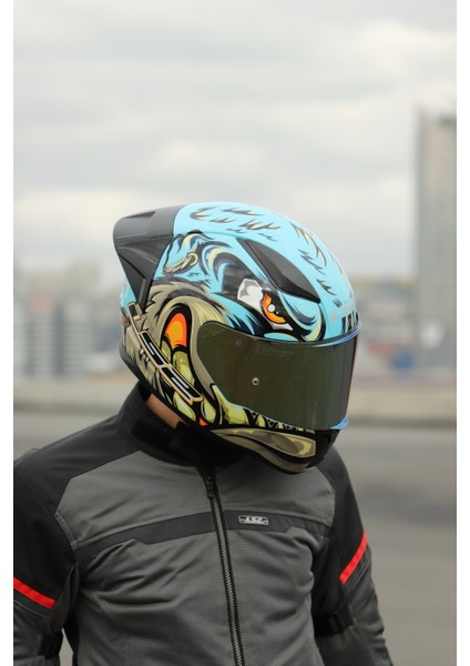 Rapıd 2 Race Neo Mavi-Mor Kask modelleri