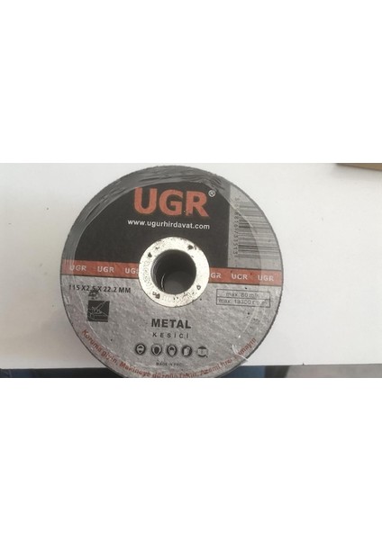 Ugr 115 2.5 22.2 mm Metal Kesici Taş-10 Adet