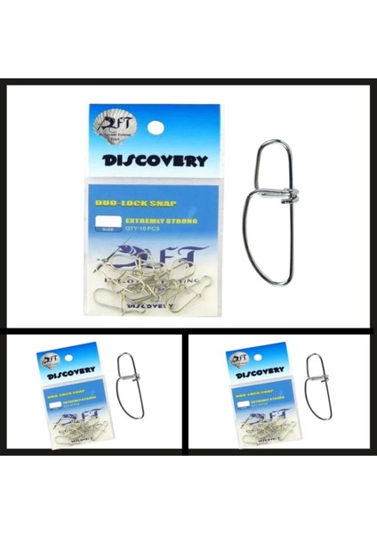 Uyguna-Yakala 10 Adet No:3 Dft CJS032 Duo Lock Nikel KLIPS-DON.002