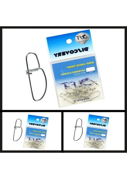 Uyguna-Yakala 10 Adet No:3 Dft CJS032 Duo Lock Nikel KLIPS-DON.002