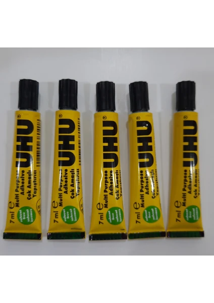 Uhu Sıvı Yapıştırıcı No : 3 7 ml 5 Adet 1 Paket