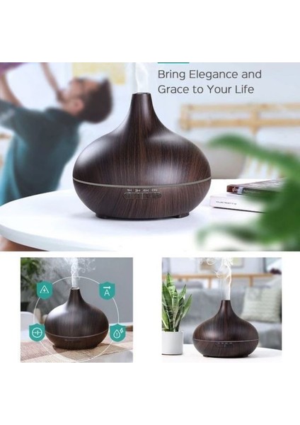 550 Ml Hava Nemlendirici Aroma Difüzör ve Buhar Makinesi fırsatları