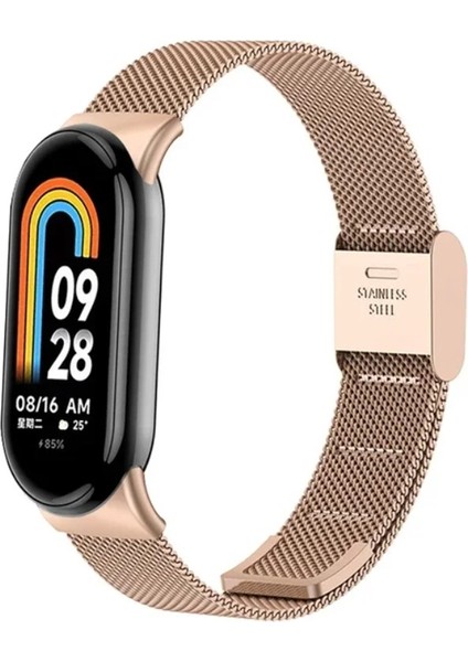 Xiaomi Mi Band 8 Mi Band 9 Uyumlu Paslanmaz Metal Hasır Tokalı Kordon Kayış modelleri